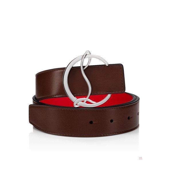 Christian Louboutin CL logo belt Women's Belt Beige | QXWDNY481