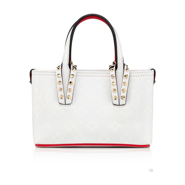 Christian Louboutin Cabata E/W nano Women's Tote Bag White | IBSOVA049