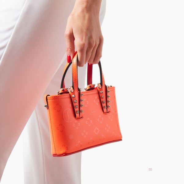 Christian Louboutin Cabata E/W nano Women's Tote Bag Orange | JGUPSQ416