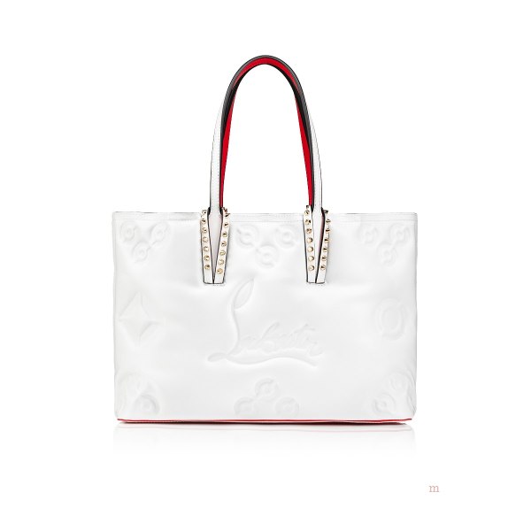 Christian Louboutin Cabata small Women's Tote Bag White | ERKXUM573