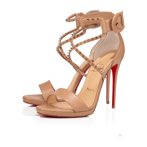 Christian Louboutin Choca Lux Women's Sandals Beige | QAKCPM243