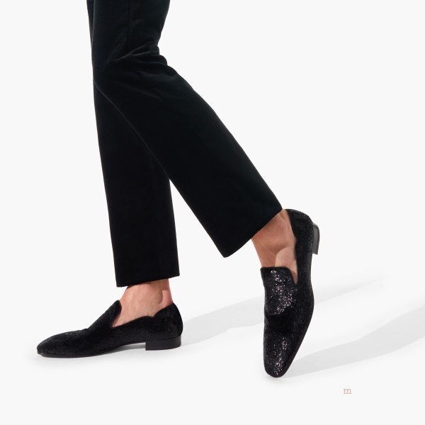 Christian Louboutin Dandy Chick Men's Loafers Black | QGMYIE134