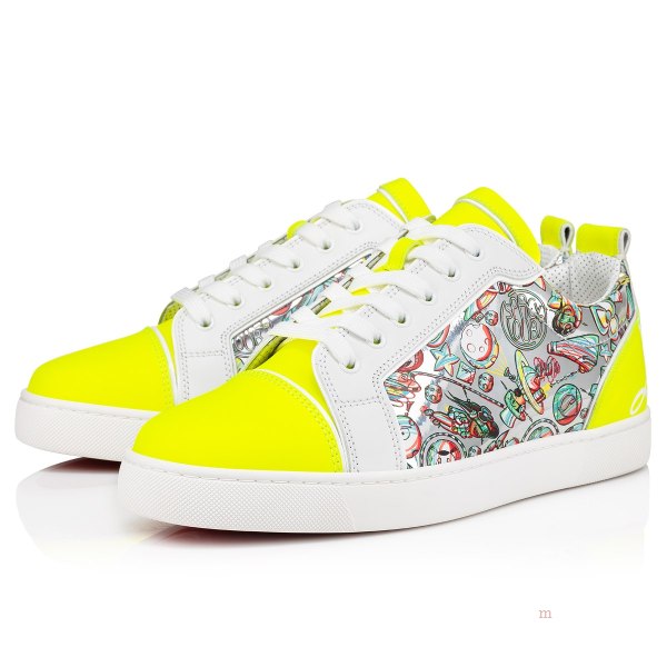 Christian Louboutin Fun Louis Junior Men's Low Top Sneakers Yellow | AGSBCL746