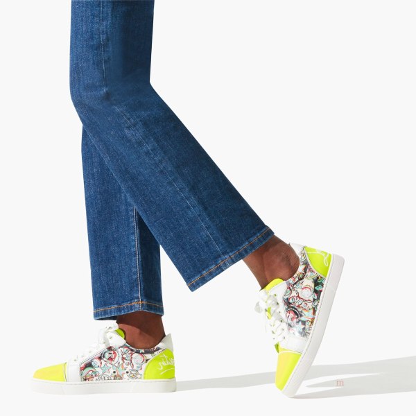 Christian Louboutin Fun Vieira Women's Low Top Sneakers Yellow | RQECHM971