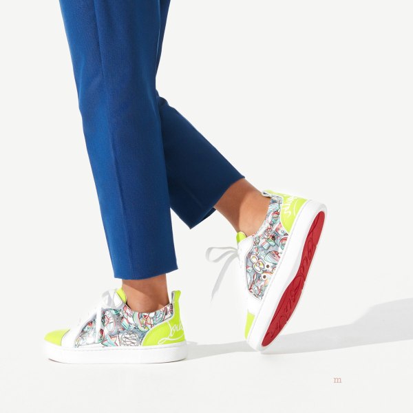 Christian Louboutin Funnyto Girls' Low Top Sneakers Yellow | XECLRD162