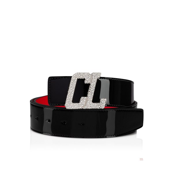 Christian Louboutin Happy Rui CL Logo belt Men's Belt Black | IXGOAZ587