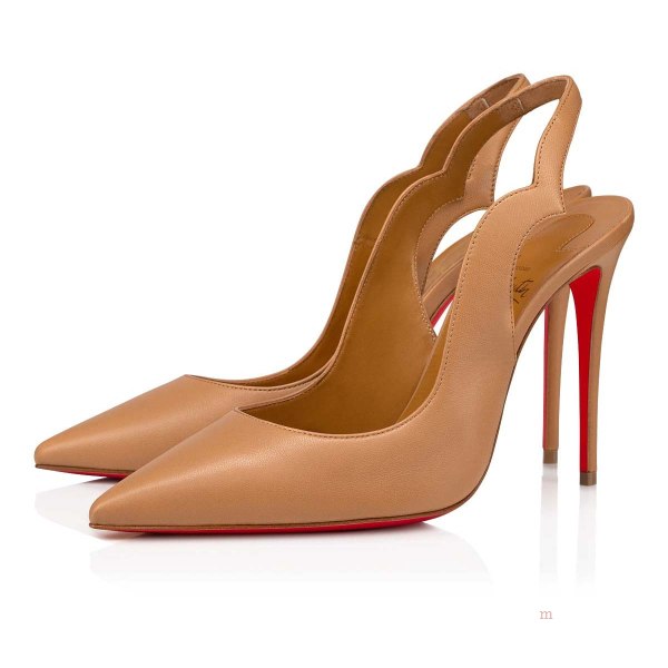 Christian Louboutin Hot Chick Sling Women's Pumps Beige | UECSQR508