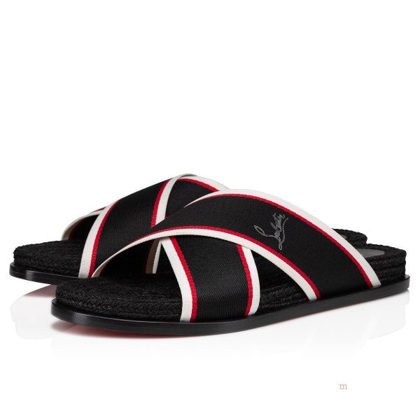 Christian Louboutin Hot Cross Men's Mules Black | YTDSIQ485