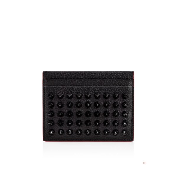 Christian Louboutin Kios card holder Men's Card Holder Black | OUNQBV172