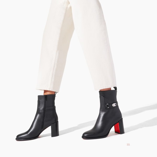 Christian Louboutin Lock Booty Women's Ankle Boots Black | RUTWDA287