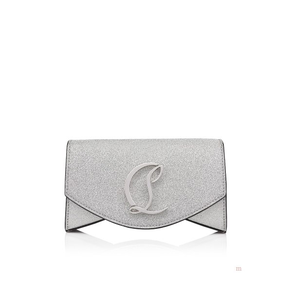 Christian Louboutin Loubi54 Crossbody small Women's Crossbody Bag Silver | ZAWYLK216