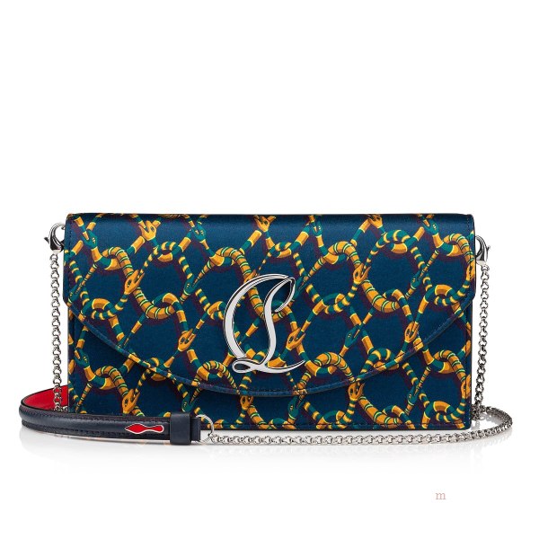 Christian Louboutin Loubi54 Women's Clutch Bag Blue | PRVKQF823