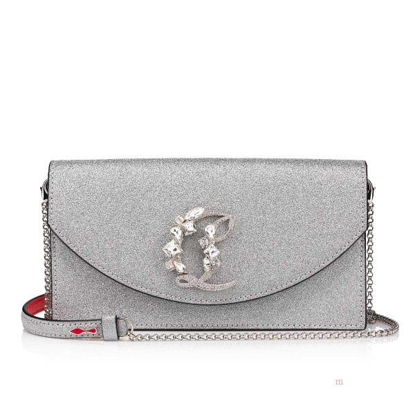 Christian Louboutin Loubi54 Women's Clutch Bag Silver | RYJFCV086