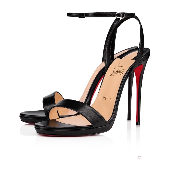 Christian Louboutin Loubi Queen Women's Sandals Black | BULRSW764