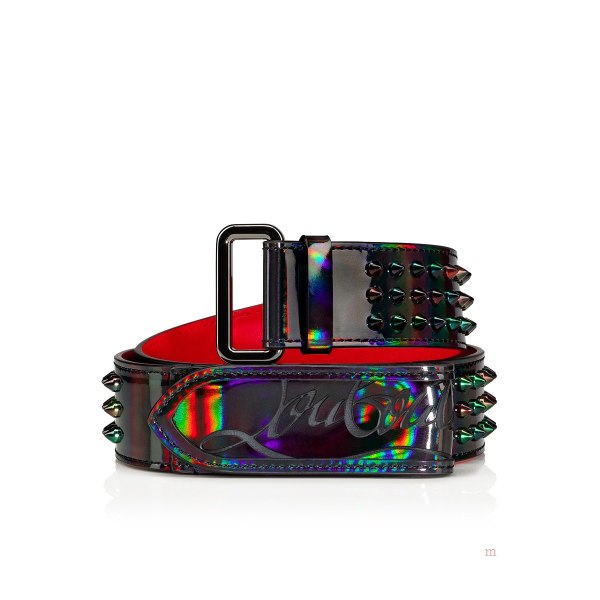 Christian Louboutin Loubi belt Men's Belt Black | IFRGTK301