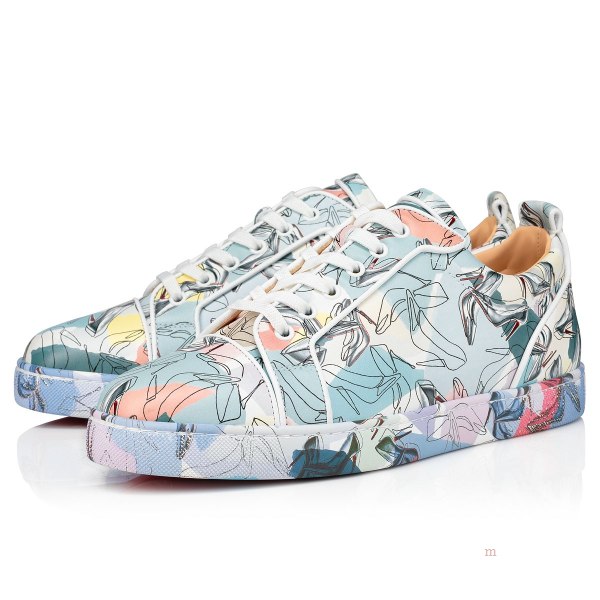 Christian Louboutin Louis Junior Men's Low Top Sneakers Multicolor | EWNYML389