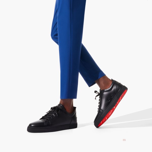 Christian Louboutin Louis Junior Men's Sneakers Black | IWFCSG078