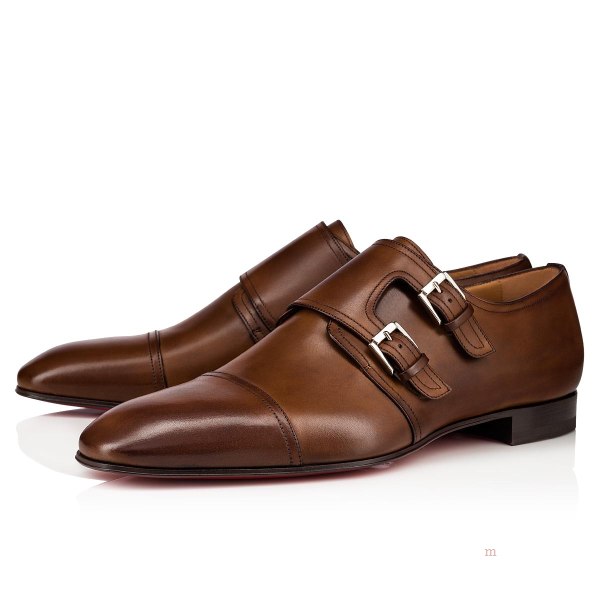 Christian Louboutin Mortimer Men's Lace Up Shoes Brown | WPCFJI415