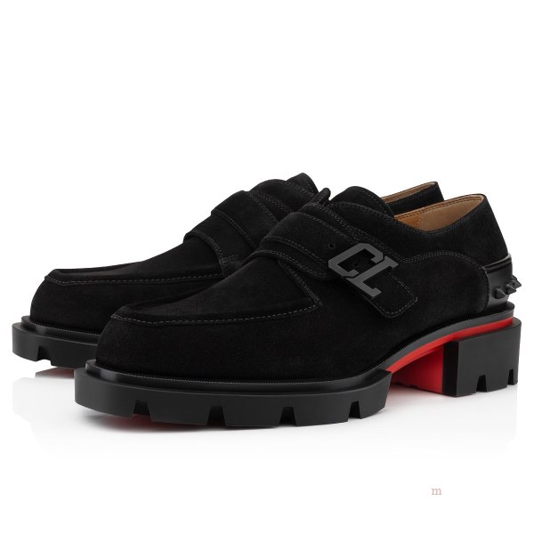 Christian Louboutin Our Georges Men's Lace Up Shoes Black | SIFJET530