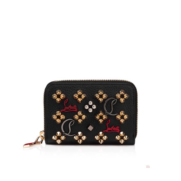 Christian Louboutin Panettone coin purse Women's Purse Black | YHBLPS076