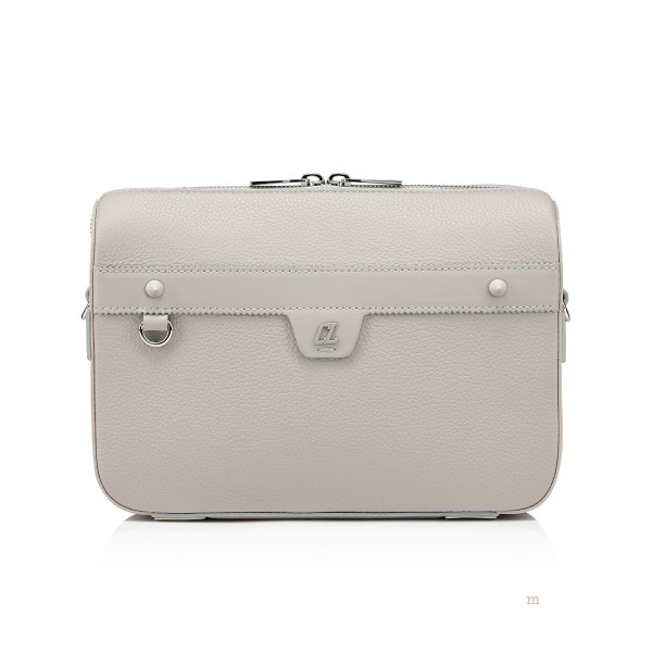 Christian Louboutin Ruisbuddy Men's Messenger Bag Grey | RZNQVS704