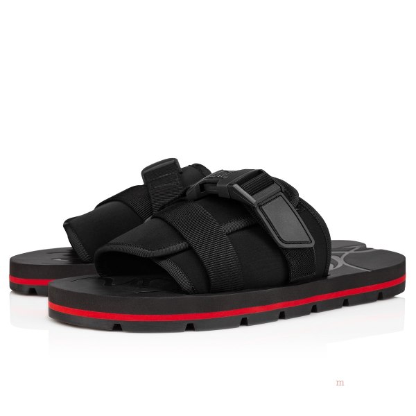 Christian Louboutin Siwa Clip Men's Sandals Black | MVOGHJ578