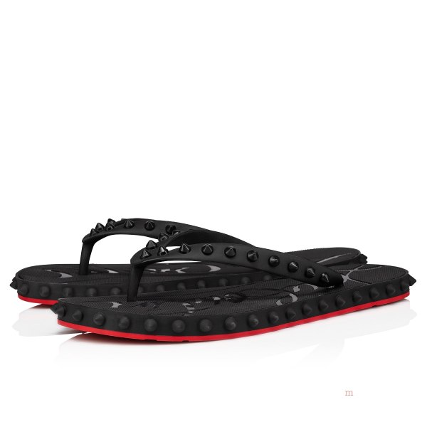 Christian Louboutin Super Loubi Flip Women's Sandals Black | DCXWGR392