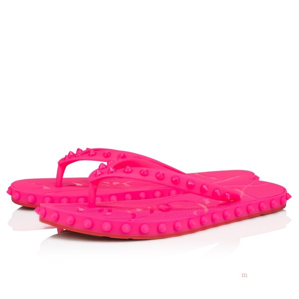 Christian Louboutin Super Loubi Flip Women's Sandals Pink | NWQAFM154