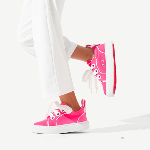 Christian Louboutin Toy Toy Girls' Low Top Sneakers Pink | VBJUDG012