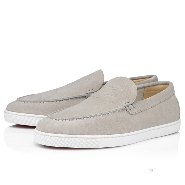 Christian Louboutin Varsiboat Men's Boat Shoes Grey | INGFWS027