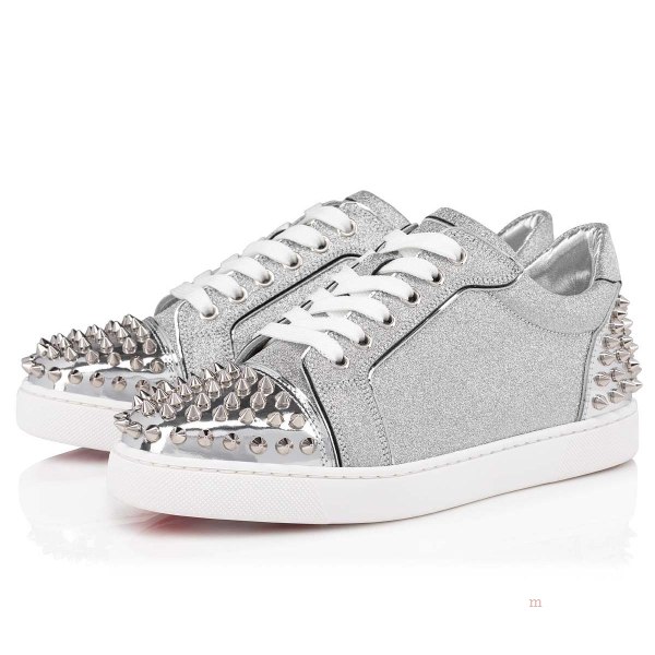 Christian Louboutin Vieira 2 Women's Low Top Sneakers Silver | TKUILN267